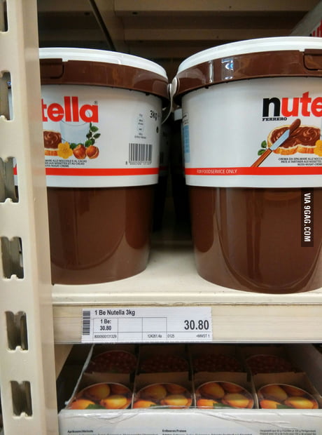 I Start a nutella challenge: can anyone find a bigger one than 3 kg? - 9GAG