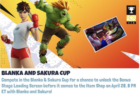 Street Fighter's Blanka & Sakura are coming to Fortnite