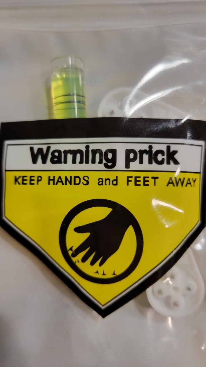 Warning Prick (picture hangers) 9GAG