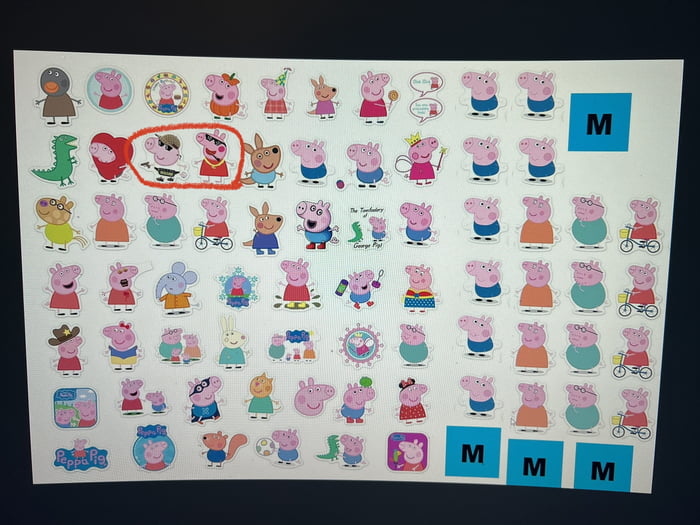 So i downloaded this Peppa Pig sticker sheet for my kid… - 9GAG