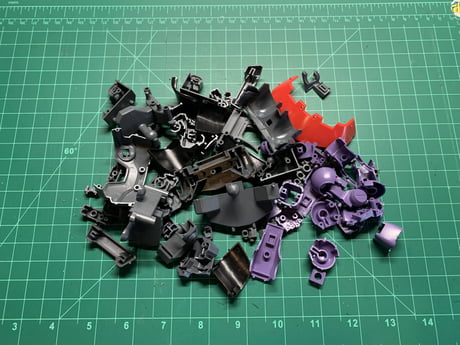 Huge pile of leftover parts from the 2022 MG Rick Dom - 9GAG