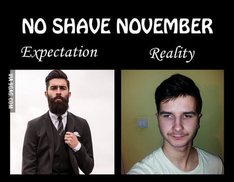 no shave november meme expectation