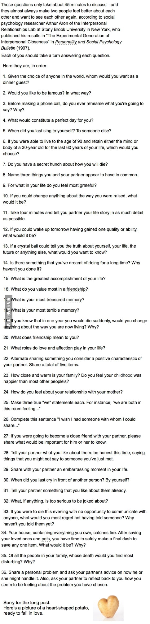 36 Questions That Make People Fall In Love You re Welcome 9gag 9GAG 36 Questions That Make People Fall In Love You re Welcome 9gag 9GAG