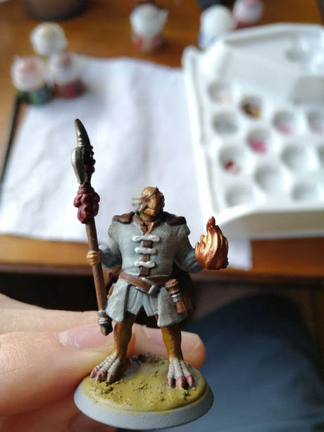 Finished My Dnd Miniature Atuin The Dragonborn Sorcerer 9gag
