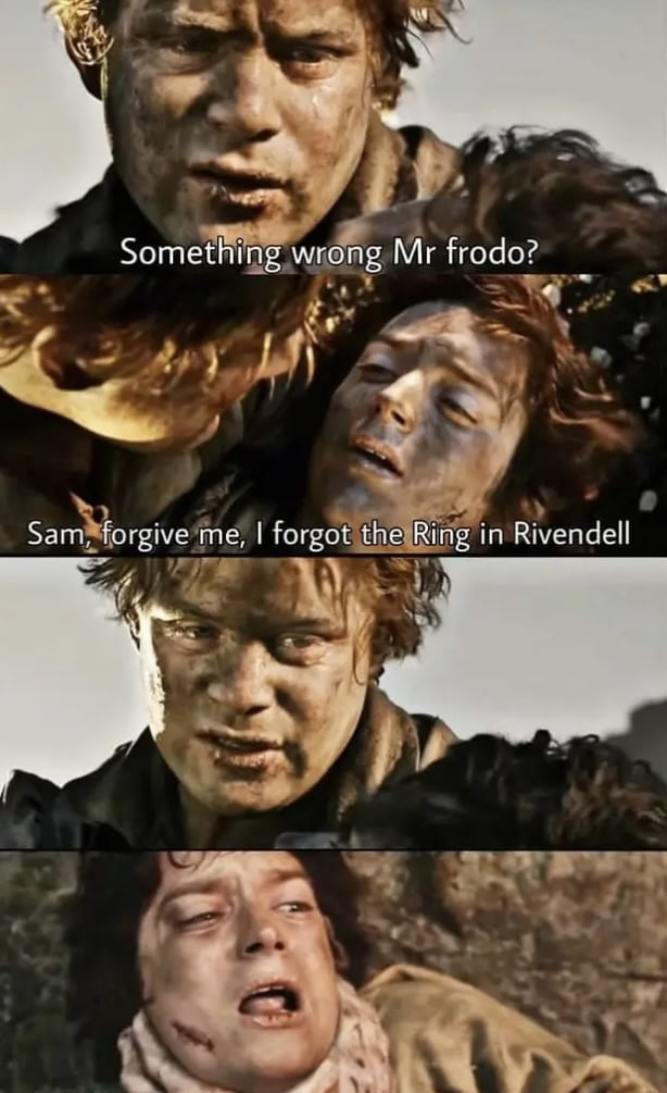 An alternate ending for scumbag Frodo