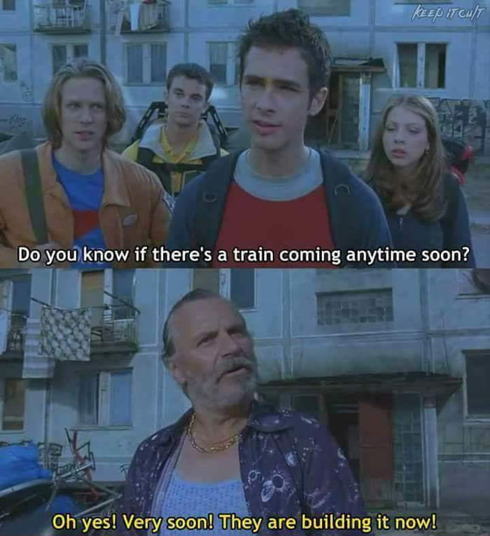 It's on his way