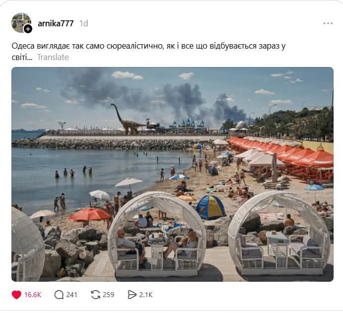 Odesa(Ukraine) today. Not AI.