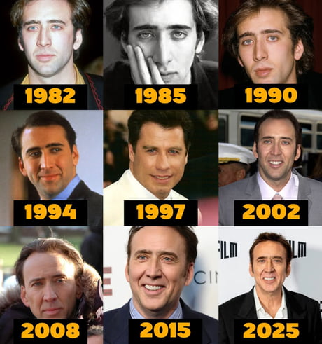 Nicolas Cage throughout the years.