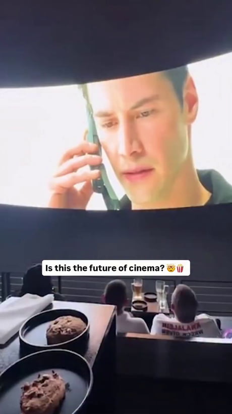 The future of cinema is gonna be $129.00 popcorn (butter extra) and $58.75 for a mini bottle of water.