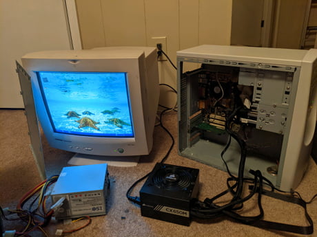 Got This Classic 90s Compaq Pc For 8 Bucks From A Thrift Store Only Problem Was A Blown Power Supply 9gag