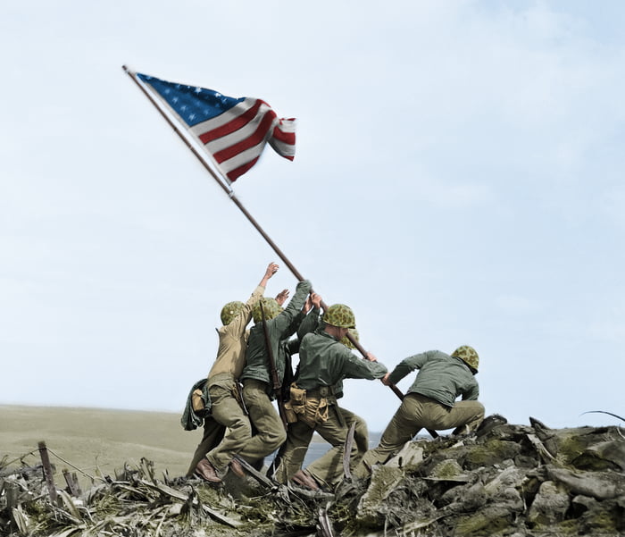 Raising The Flag On Iwo Jima Is An Iconic Photograph Of Six United raising-the-flag-on-iwo-jima-is-an-iconic-photograph-of-six-united