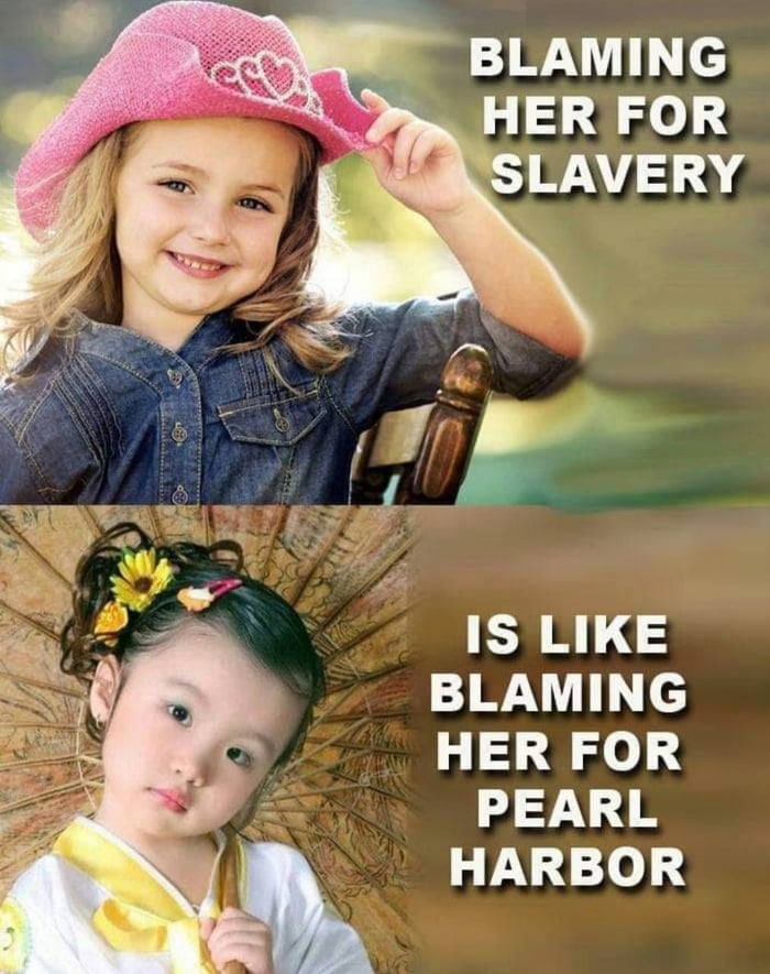 Very true. Blaming modern day Egyptians for slavery during the era of the pyramids is akin to blaming modern day white people for slavery which ended centuries ago….