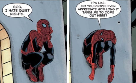 Sad Spidey just done with life :( - 9GAG