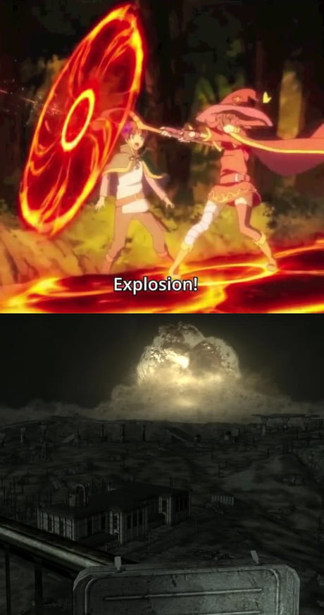 Megumin *pose* : Explosion ! - 9GAG
