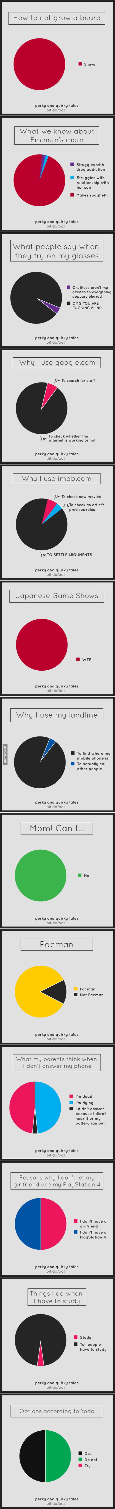 13 Funny Pie Charts About Your Daily Life (By Perky & Quirky Tales) - 9GAG