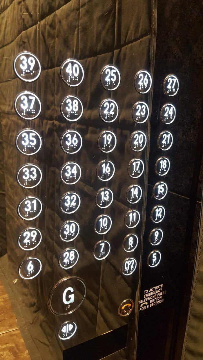 These elevator buttons