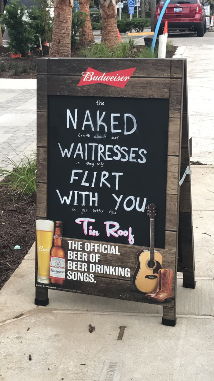 Great sign outside of bar In Myrtle Beach