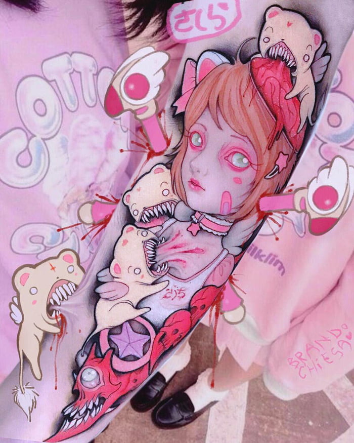 Artist Mixes Anime With Pastel Gore In These Unique Tattoos ⋆ Anime & Manga