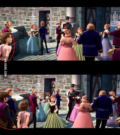 rapunzel and eugene in frozen