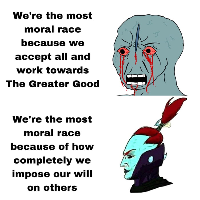 If might makes right, the Drukari are the real good guys 9GAG