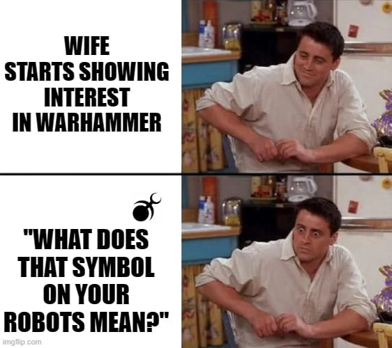 I follow Slaanesh for the plot..