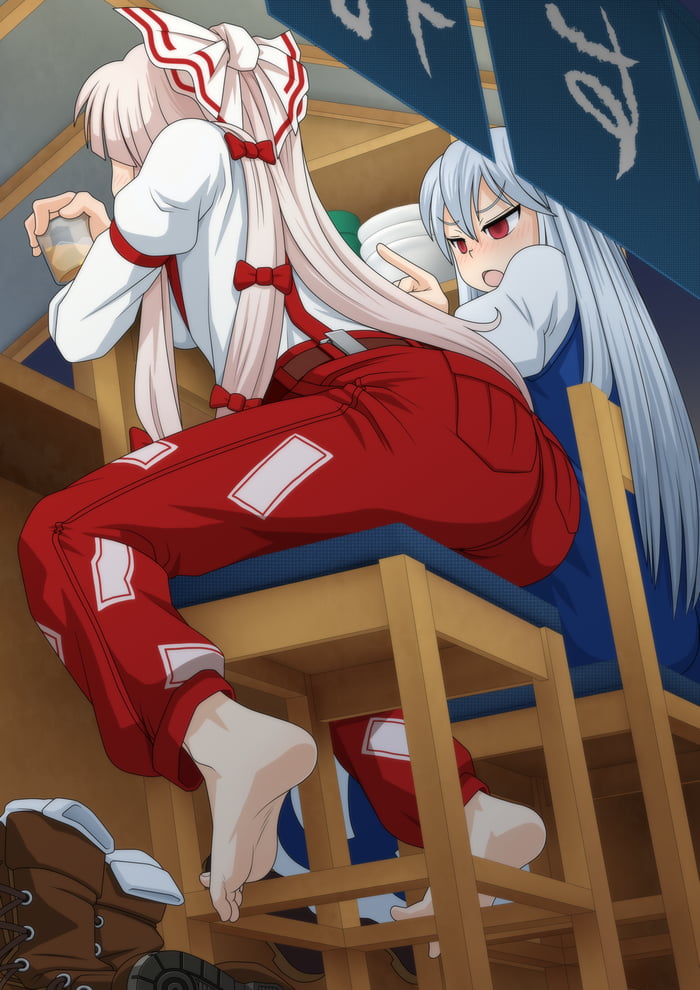 Fujiwara no Mokou (by iromeki overdrive)