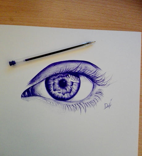 Eye Study  Pen Drawing  PeakD