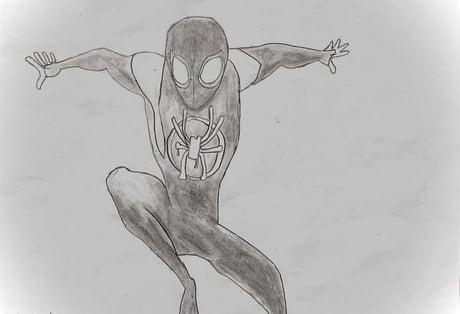 How To Draw Miles, Spider-man Into The Spider-verse, Step by Step, Drawing  Guide, by Dawn - DragoArt