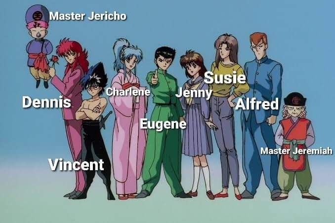 Character Names In YuYu Hakusho Filipino Dub - 9GAG