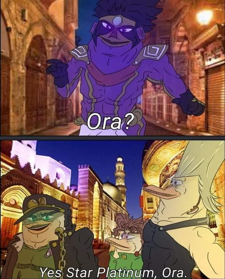 Is that a mf jojo reference? - 9GAG