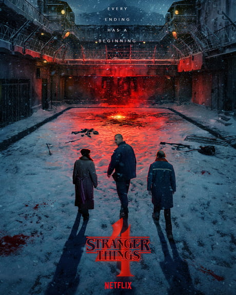 Hawkins will fall. Stranger Things season 5 poster - 9GAG