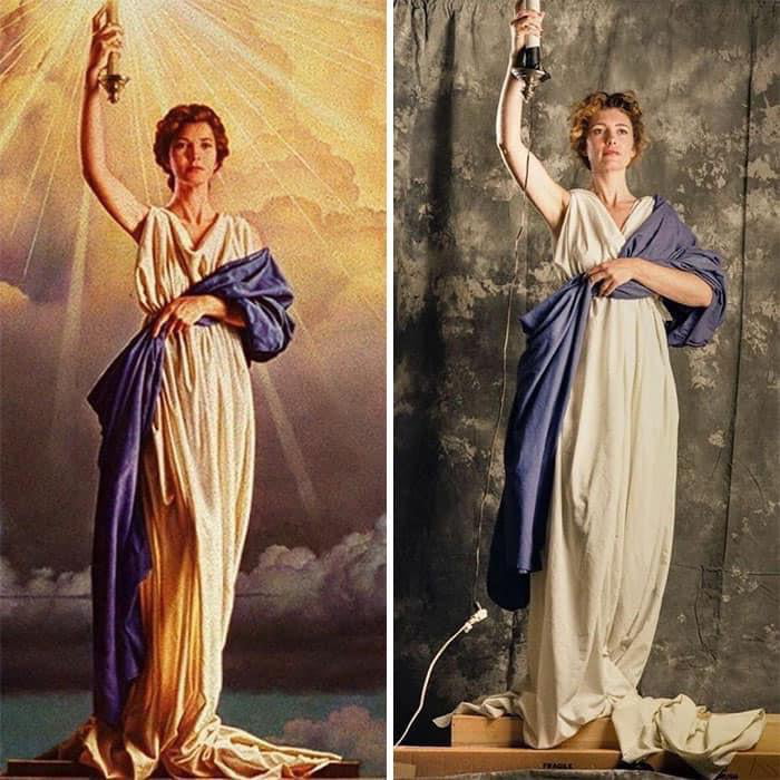 Jenny Joseph, 1992 Columbia Pictures logo model. She had never before