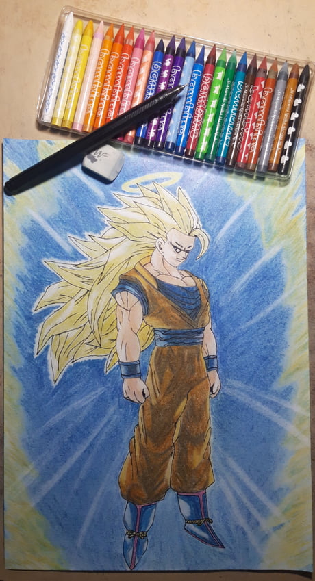 Cristoffer - Lápis e Papel - 🈵 Goku SS3 🤩 Curtiu o desenho