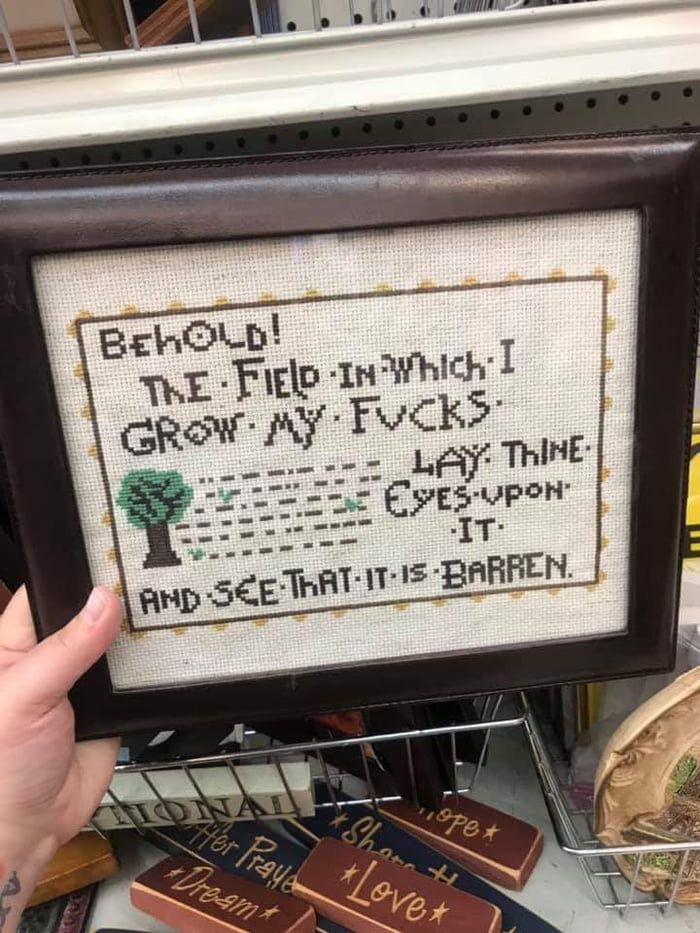 No f**ks given