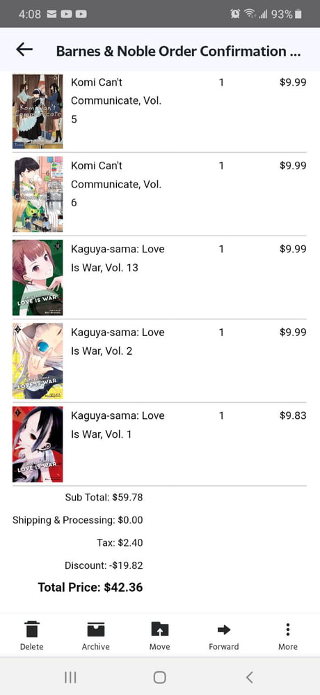Barnes Noble Has A B2g1f Sale On Viz Manga Something For The Quarantine 9gag