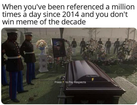 Big F to pay big respects!