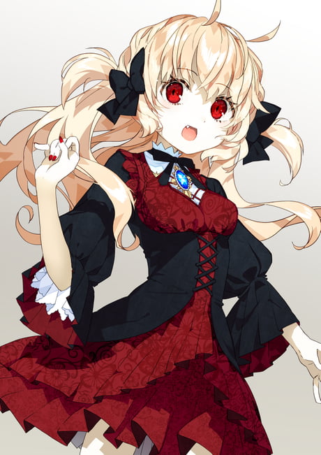 Cute Anime Vampire Girl  Cartoon PNG Image  Transparent PNG Free Download  on SeekPNG