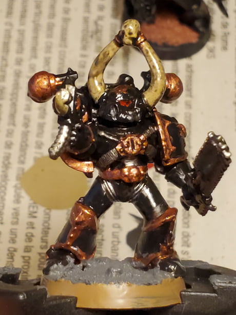 Self Taught What Do You Think Of My Black Legion Chaos Space Marine C C Welcomed 9gag