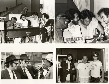 Behind The Scenes With John Belushi Dan Aykroyd John Landis Ray Charles John Lee Hooker And Cab Calloway In 1980 9gag