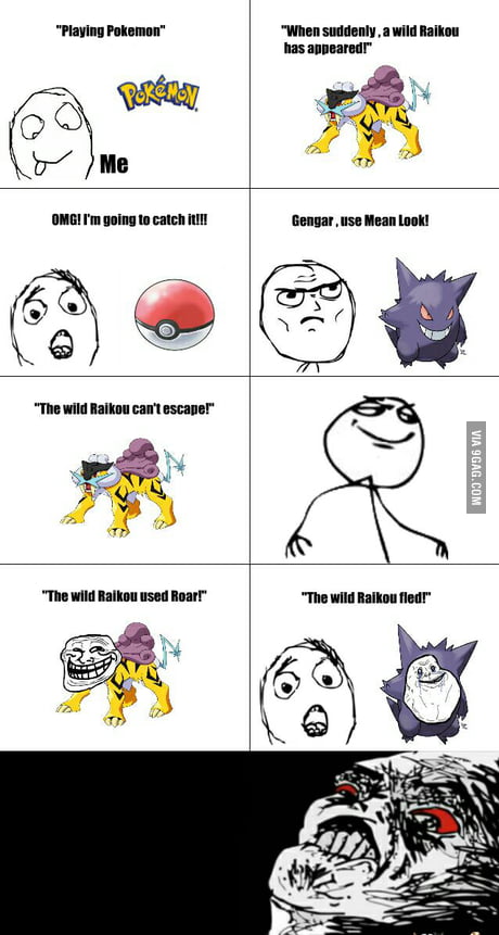 The reason of rage-quitting in pokemon! - 9GAG