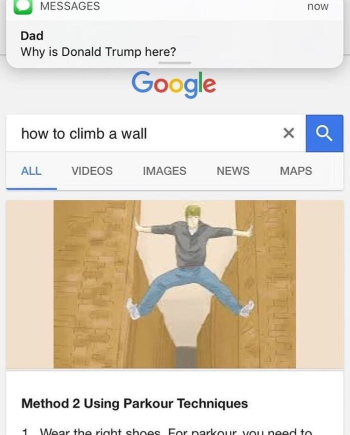 meme-how-to-climb-a-wall-donald-trump-9gag