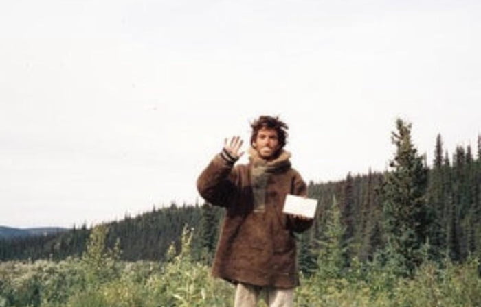 This Is Chris Mccandless Days Before His Death By Starvation In The Alaskan Wilderness Posing 