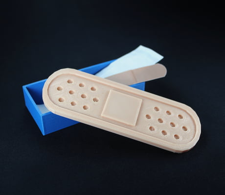 3D Printed Band-Aid Storage Box Container - 9GAG