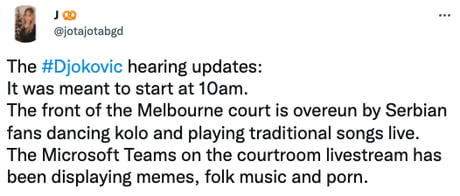 Live Streaming Of Novak Djokovic's Court Hearing Interrupted By ...