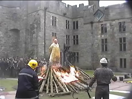 Actor Performs Stunning Fire Scene