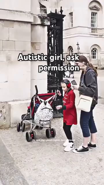 A sweet moment with the royal guard and his horse