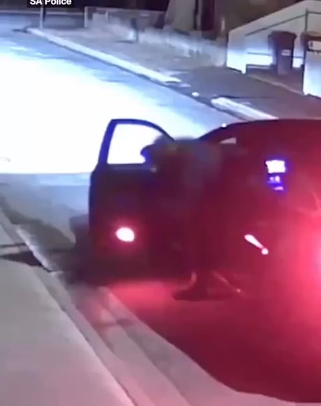 Arsonist tries to burn down a house, but ends up burning his own getaway car instead. You can't make this stuff up