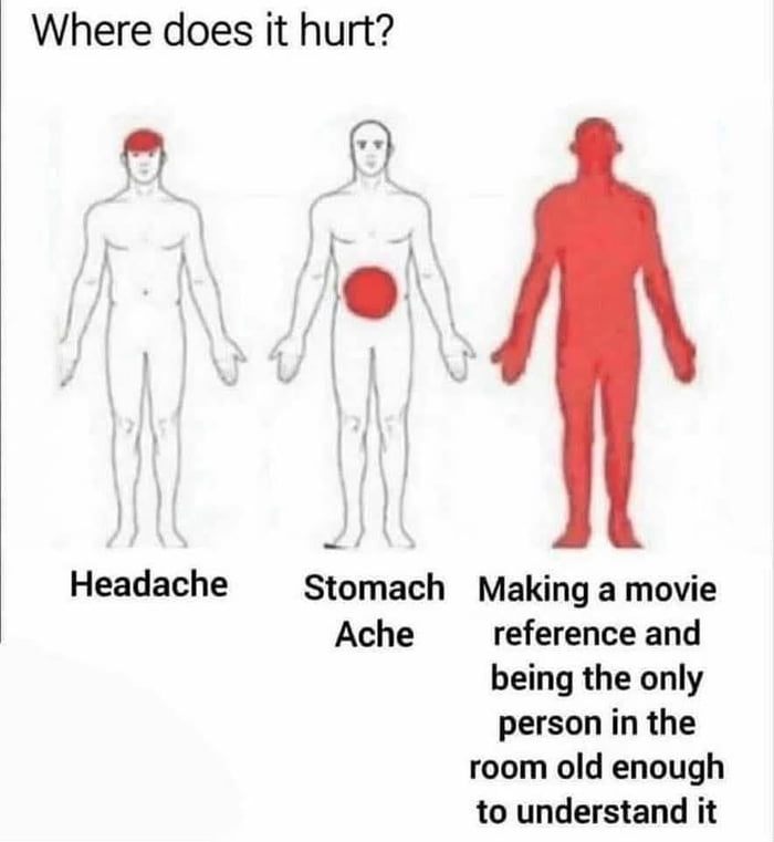 Making a movie reference and realizing you are the only one who gets it is a special kind of pain