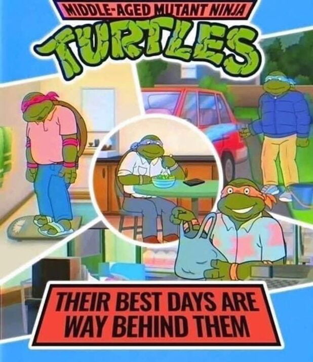 MAMNT - Middle Aged Mutant Ninja Turtles - 9GAG
