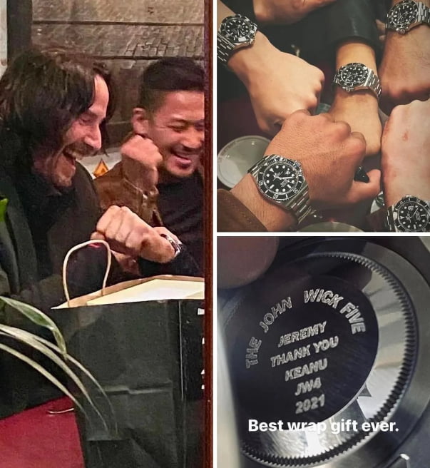 Keanu Reeves Gave Each Member Of His Stunt Team Customized Rolexes To Celebrate The Completion 0188